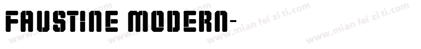 Faustine modern字体转换